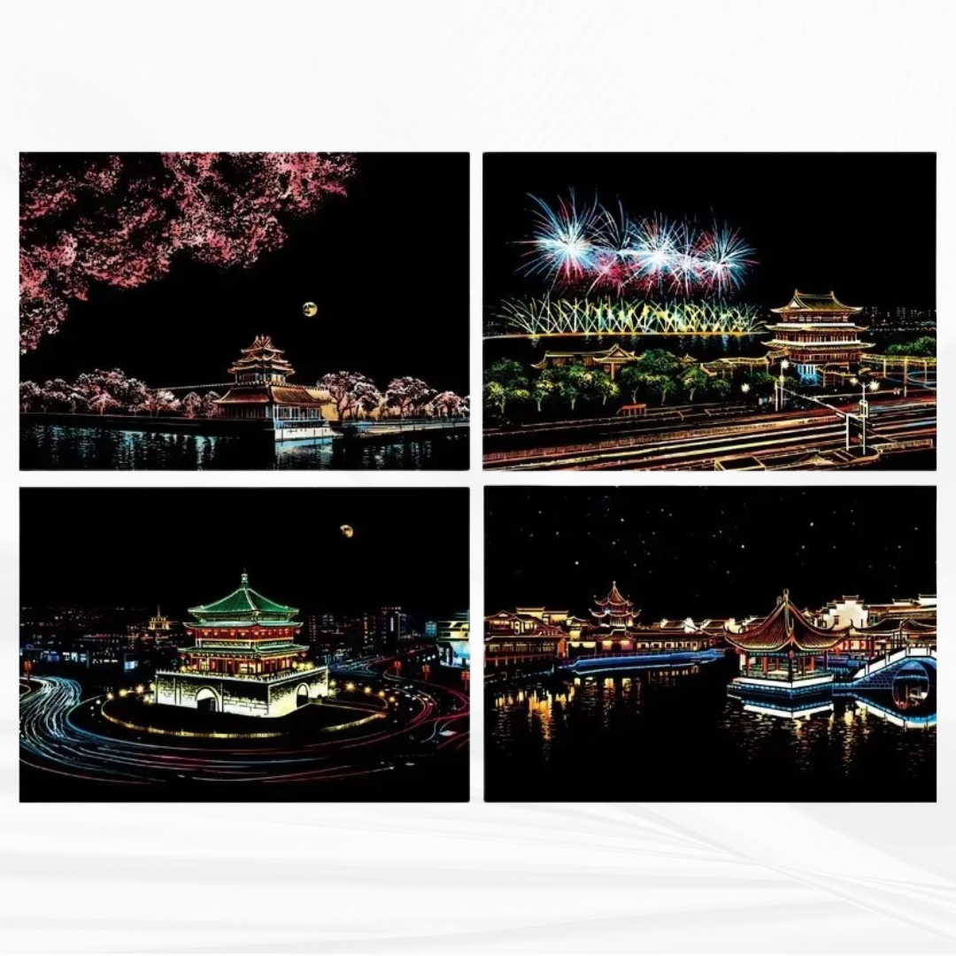 Set de 4 Dessins - Format A4