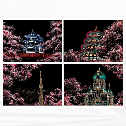 Set de 4 Dessins - Format A4