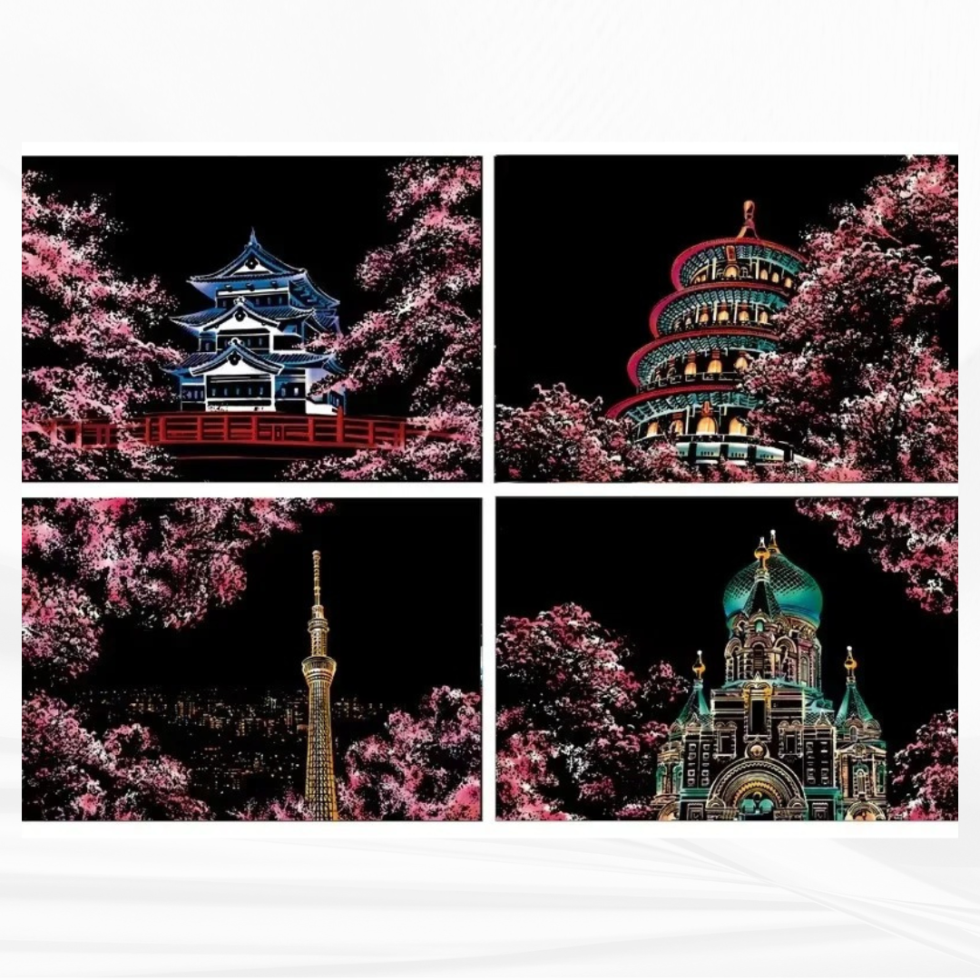 Set de 4 Dessins - Format A4