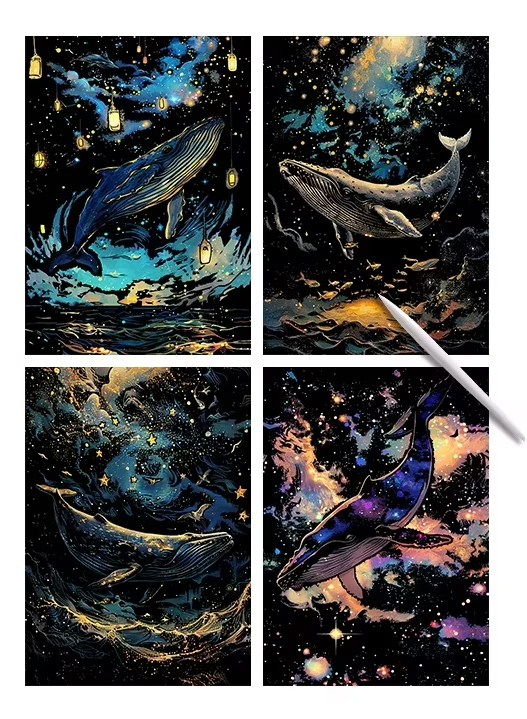 Set de 4 Dessins - Format A4