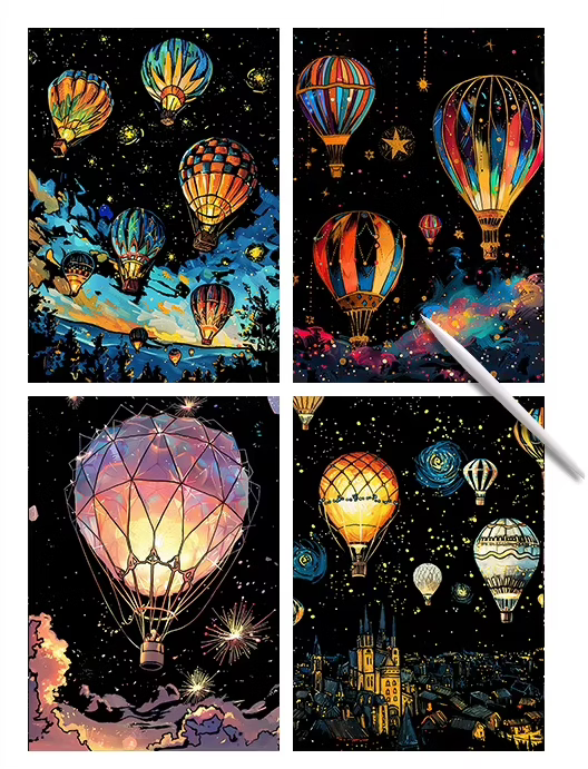 Set de 4 Dessins - Format A4